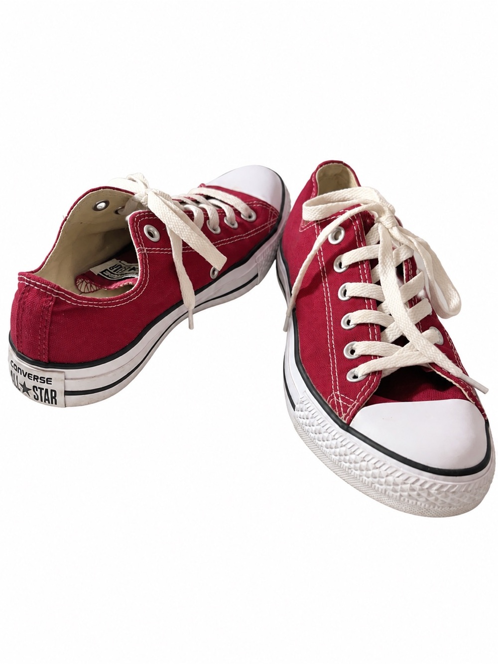 Converse Chuck Taylor All Star Burgundy Low Top Sneakers Size 8